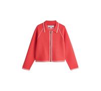Next Red Tipped Smart Knit Collared Zip-Up Jacket