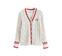 Next Cardigan rouge sang / blanc, Taille XL