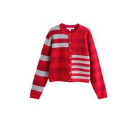 Next Cardigan 'Snoopy' gris chiné / rouge / rouge foncé, Taille L-XL
