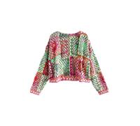 Next Cardigan vert clair / orange foncé / rose / rose, Taille 4XL-5XL