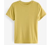 Next Celery Green Soft Touch Ribbed Short Sleeve T-Shirt with TENCEL Lyocell
