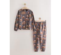 Next Charcoal Grey Hamish The Highland Cow Long Sleeve Pyjamas