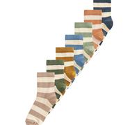 NEXT Lot de 7 paires de chaussettes en coton majoritaire Wide Stripe 26.5-30.5