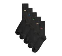 Next Chaussettes azur / vert / rouge clair / noir, Taille 43-45