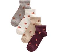 Next Chaussettes beige / beige foncé / merlot / blanc, Taille 36-41