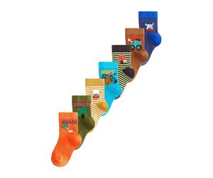 Next Chaussettes beige / bleu marine / kaki / orange clair, Taille 19-22