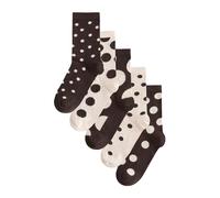 Next Chaussettes beige / brun foncé, Taille 36-41