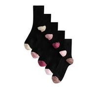 Next Chaussettes beige chiné / rosé / poudre / noir, Taille 36-41