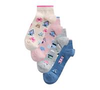 Next Chaussettes beige clair / bleu foncé / gris chiné / rose, Taille 36-41