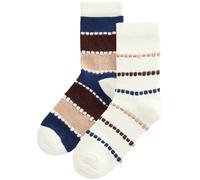 Next Chaussettes beige / marine / chocolat / blanc, Taille 36-41