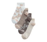 Next Chaussettes beige / marron / blanc, Taille 36-41