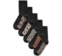 Next Chaussettes beige / marron / cognac / noir, Taille 36-41
