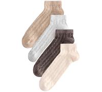 Next Chaussettes beige / marron / rose / blanc, Taille 36-41