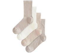 Next Chaussettes beige / violet / blanc, Taille 36-41