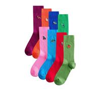 Next Chaussettes bleu / azur / citron vert / kiwi / baie / orange / rose / rouge, Taille 46-49