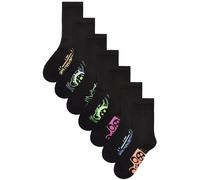 Next Chaussettes bleu ciel / vert clair / rose / noir, Taille 23-26