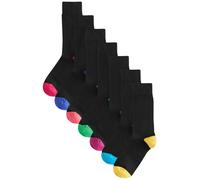 Next Chaussettes bleu clair / jaune / rose / noir, Taille 43-45