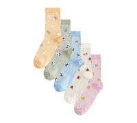 Next Chaussettes bleu clair / jaune / vert clair / lilas / blanc, Taille 36-41