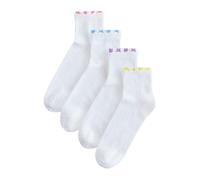 Next Chaussettes bleu clair / jaune / violet clair / blanc, Taille 36-41