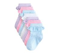 Next Chaussettes bleu clair / lilas / rose / blanc, Taille 3-6 mths