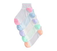Next Chaussettes bleu clair / menthe / rose / blanc, Taille 36-41