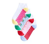 Next Chaussettes bleu clair / rose / rouge vif / blanc, Taille 36-41
