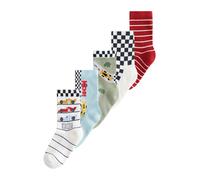 Next Chaussettes bleu clair / vert clair / rouge / blanc, Taille 31-36