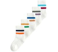 Next Chaussettes bleu clair / vert / orange / blanc, Taille 23-26