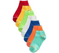 Next Chaussettes bleu foncé / jaune / pomme / vert clair / orange foncé / rouge foncé / blanc, Taille 16-18,5