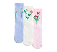 Next Chaussettes bleu-gris / rose / blanc, Taille 36-41