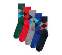 Next Chaussettes bleu / gris / vert / rouge / noir, Taille 39-42,5