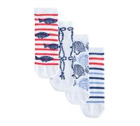 Next Chaussettes bleu marine / bleu clair / rouge / blanc, Taille 36-41