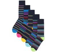 Next Chaussettes bleu marine / bleu clair / violet foncé / rouge cerise, Taille 43-45