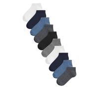 Next Chaussettes bleu marine / bleu roi / gris / gris chiné / blanc, Taille 41-44