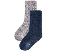 Next Chaussettes bleu marine / gris chiné, Taille 26,5-30,5