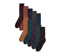 Next Chaussettes bleu marine / marron châtaigne / umbra / bordeaux, Taille 43-45