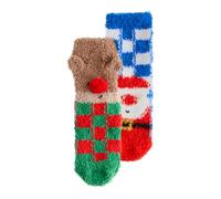 Next Chaussettes bleu / marron / rouge / blanc, Taille 26,5-30,5