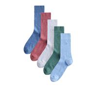 Next Chaussettes bleu roi / bleu clair / gris / vert / rouge, Taille 46-49
