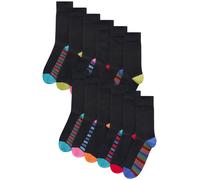 Next Chaussettes bleu roi / bleu clair / rouge clair / noir, Taille 46-49