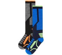 Next Chaussettes bleu roi / vert clair / orange / noir, Taille 26,5-30,5