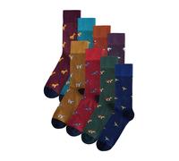Next Chaussettes bleu / umbra / vert foncé / violet / rouge, Taille 46-49