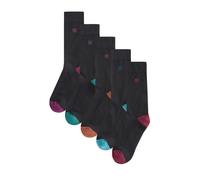 Next Chaussettes bleu / violet / lie de vin / noir, Taille 11.5-14