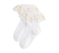 Next Chaussettes 'Bridesmaid' jaune / blanc, Taille 16-18,5