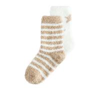 Next Chaussettes camel / blanc, Taille 31-36