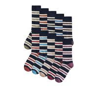 Next Chaussettes camel / bleu marine / olive / blanc, Taille 43-45