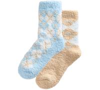 Next Chaussettes camel / écru / bleu clair, Taille 36-41