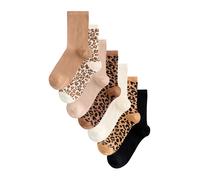 Next Chaussettes camel / marron / noir / blanc cassé, Taille 36-41