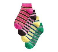 Next Chaussettes chocolat / jaune / vert / rose, Taille 36-41