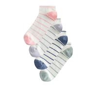 Next Chaussettes crème / bleu marine / vert pastel / rose, Taille 36-41