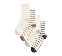Next Chaussettes crème / mastic / moka / brun foncé, Taille 36-41